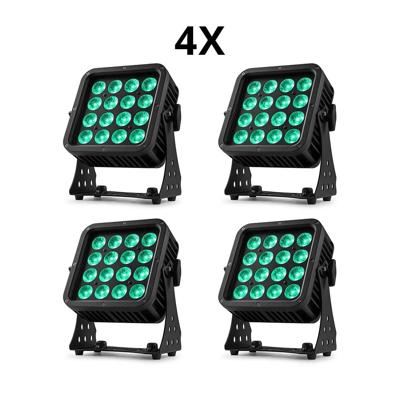 BeamZ 4x StarColor135 LED floodlight voor buiten 16x 8W RGBA IP65