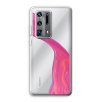 Paarse stroom: Huawei P40 Pro Plus Transparant Hoesje