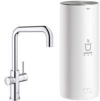 Grohe Red 3-in-1 kokend water kraan met U-uitloop en combi boiler chroom - thumbnail