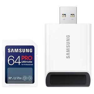 Samsung PRO Ultimate SDXC 64GB UHS-I V30 met kaartlezer