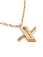 Monica Vinader collier Alphabet en or 18ct - thumbnail