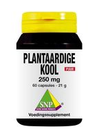 Plantaardige kool 250 mg puur - thumbnail