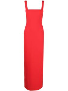 Solace London robe Joni à encolure carrée - Rouge