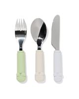 HEMA Kinderbestek siliconen monster groen 3-delig (groen)