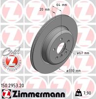 Remschijf COAT Z ZIMMERMANN, Remschijftype: Binnen geventileerd, u.a. für BMW, Toyota - thumbnail