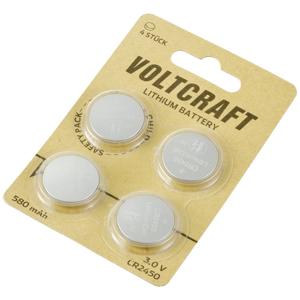 VOLTCRAFT Knoopcel CR2450 3 V 4 stuk(s) 580 mAh Lithium CR2450