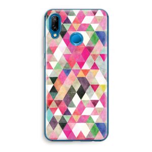 Gekleurde driehoekjes: Huawei P20 Lite Transparant Hoesje