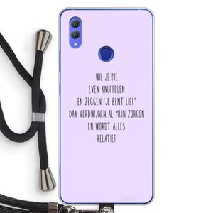 Relatief: Honor Note 10 Transparant Hoesje met koord