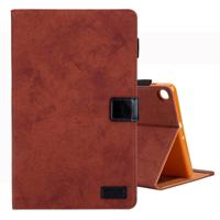 Voor Galaxy tab S5e/T720 Business stijl horizontale Flip lederen draagtas met houder & kaartsleuf & fotolijstjes & slaap/Wake-up functie (bruin)