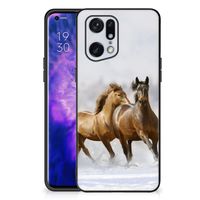 OPPO Find X5 Pro Dierenprint Telefoonhoesje Paarden