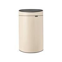 Brabantia Touch Bin Afvalemmer - 40 liter - kunststof binnenemmer - soft beige 200748