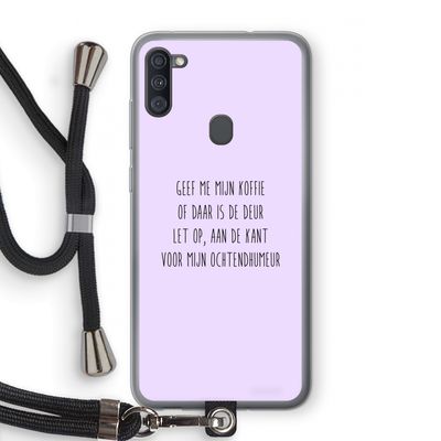 Ochtendhumeur: Samsung Galaxy A11 Transparant Hoesje met koord