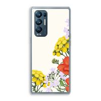 Wilde bloemen: Oppo Find X3 Neo Transparant Hoesje