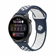 Sport Edition - Donkerblauw + wit - Xiaomi Mi Watch / Xiaomi Watch 2 / Xiaomi Watch S1 / S2 / S3 / S4