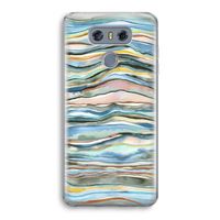Watercolor Agate: LG G6 Transparant Hoesje