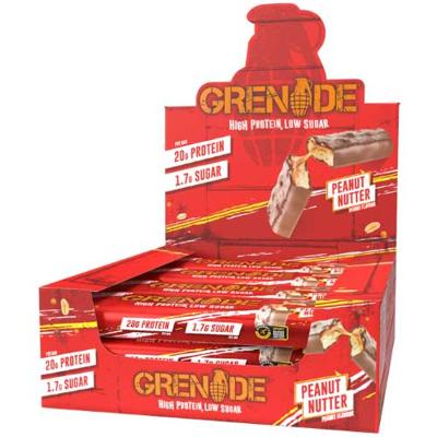 Grenade Protein Bars 12repen Peanut Butter