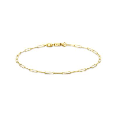 14k Gouden Anker Armband Gediamanteerd 1,8 mm - 18 cm