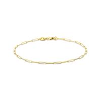 14k Gouden Anker Armband Gediamanteerd 1,8 mm - 18 cm