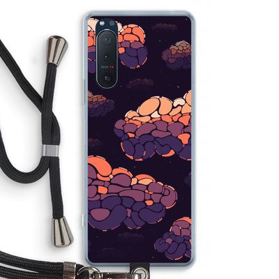 Patroon Wolken: Sony Xperia 5 II Transparant Hoesje met koord