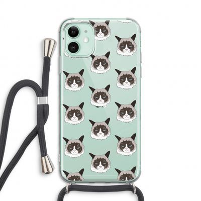 It's a Purrr Case: iPhone 11 Transparant Hoesje met koord