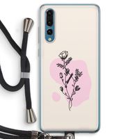 Roses are red: Huawei P20 Pro Transparant Hoesje met koord