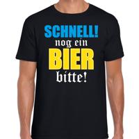 Apres-ski t-shirt wintersport nog ein bier bitte! - zwart - voor heren - verkleden