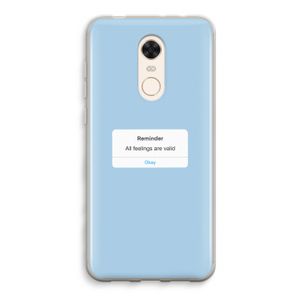 Reminder: Xiaomi Redmi 5 Transparant Hoesje