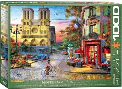 Notre Dame Sunset - Dominic Davison Puzzel 1000 Stukjes Notre Dame Sunset - Dominic Davison Puzzel 1000 Stukjes