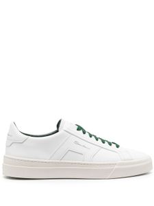 Santoni baskets Double Buckle en cuir - Blanc