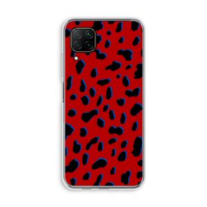 Red Leopard: Huawei P40 Lite Transparant Hoesje