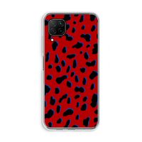 Red Leopard: Huawei P40 Lite Transparant Hoesje