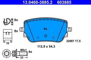 ATE Remblokset 13.0460-3885.2