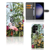 Telefoonhoesje met Pasjes voor Samsung Galaxy S23 Ultra Jungle - thumbnail