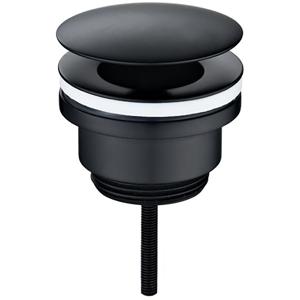 Wiesbaden Caral Mat Zwarte Open Afvoerplug 5/4" voor Wastafels