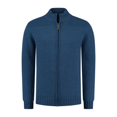 Travelin&apos; Men - mock neck - Blauw - Maat XXL