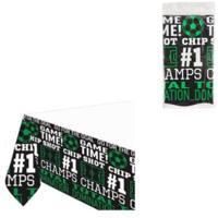 Amscan Tafelkleed goal getter zwart/groen 137 x 259 cm | 24 stuks