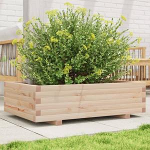 VidaXL Plantenbak 90x60x26,5 cm massief grenenhout