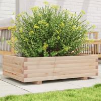 VidaXL Plantenbak 90x60x26,5 cm massief grenenhout