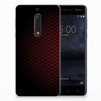 Nokia 5 | TPU bumper | Geruit Rood