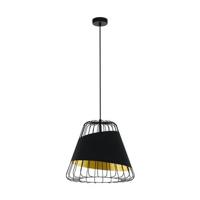 EGLO Austell Hanglamp - E27 - Ø 43 cm - Zwart|Goud