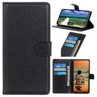 Nokia C2 2nd Edition Wallet Case met Magnetische Sluiting - Zwart - thumbnail