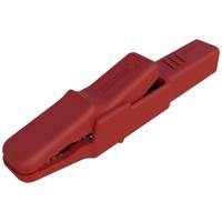 SKS Hirschmann AK 2 B rt Veiligheids-krokodilklem Steekaansluiting 4 mm CAT II 300 V Rood