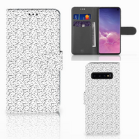 Samsung Galaxy S10 Telefoon Hoesje Stripes Dots