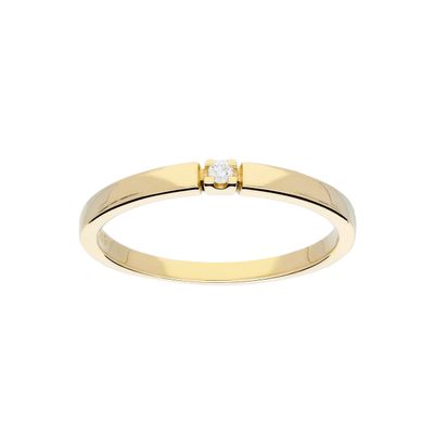 Glow 214.2004 Ring Solitair geelgoud-diamant 1-0.02ct G/si