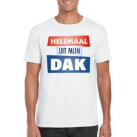 Wit Helemaal uit mijn dak t-shirt heren - thumbnail