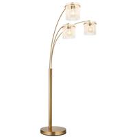 Globo Gouden vloerlampGorley met glas 3-lichts - 15698-3SM