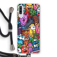 Vexx Mixtape: Samsung Galaxy A70 Transparant Hoesje met koord