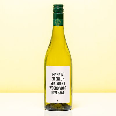 Wijnfles Eigenlijk een tovenaar - Wit (Sauvignon Blanc)