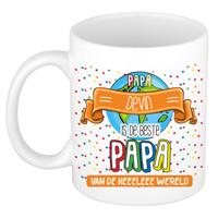 Naam mok papa Devin - wit - de beste - keramiek - 300 ml - Vaderdag/verjaardag Naam mok papa Devin - wit - de beste - keramiek - 300 ml - Vaderdag/verjaardag