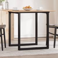 Eettafel O-frame 80x80x75 cm massief grenenhout en staal